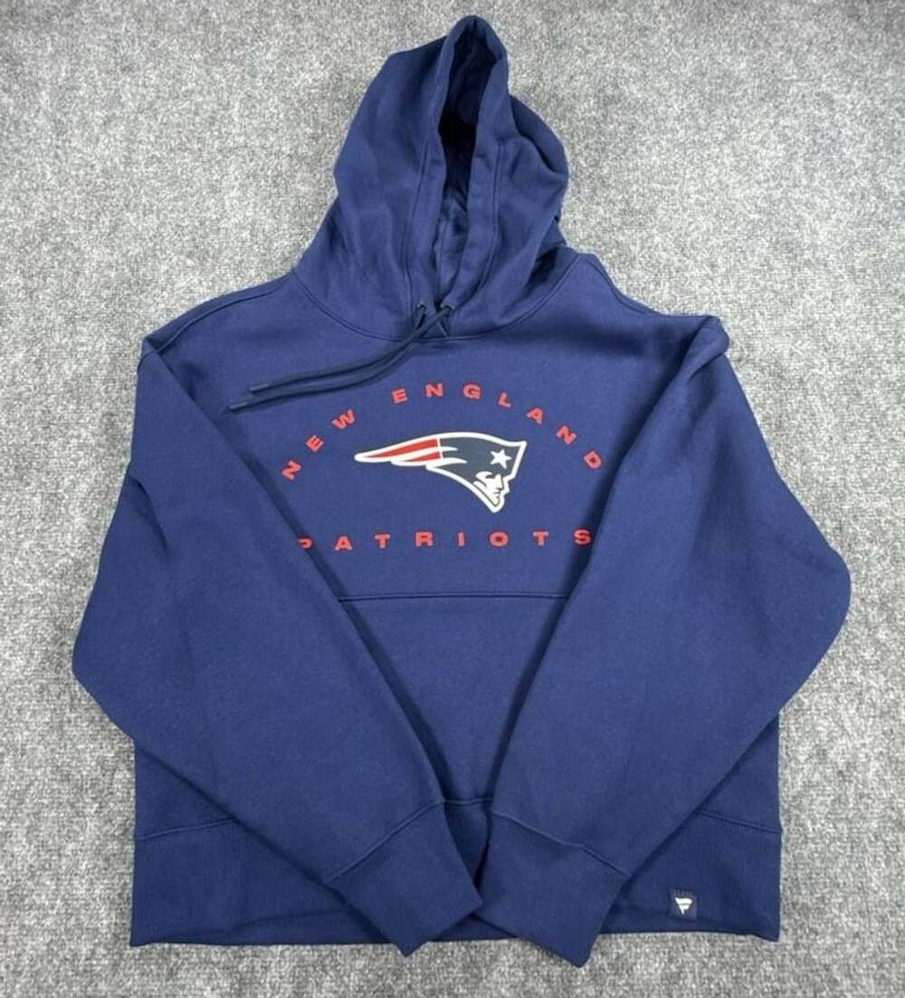 Fanatics New England Patriots Navy Women’s Pullover Hoodie - Size Medium NWOT